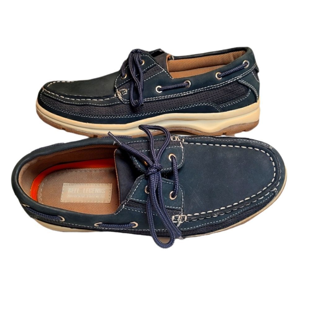 Reel Legends leather Boat Shoes
